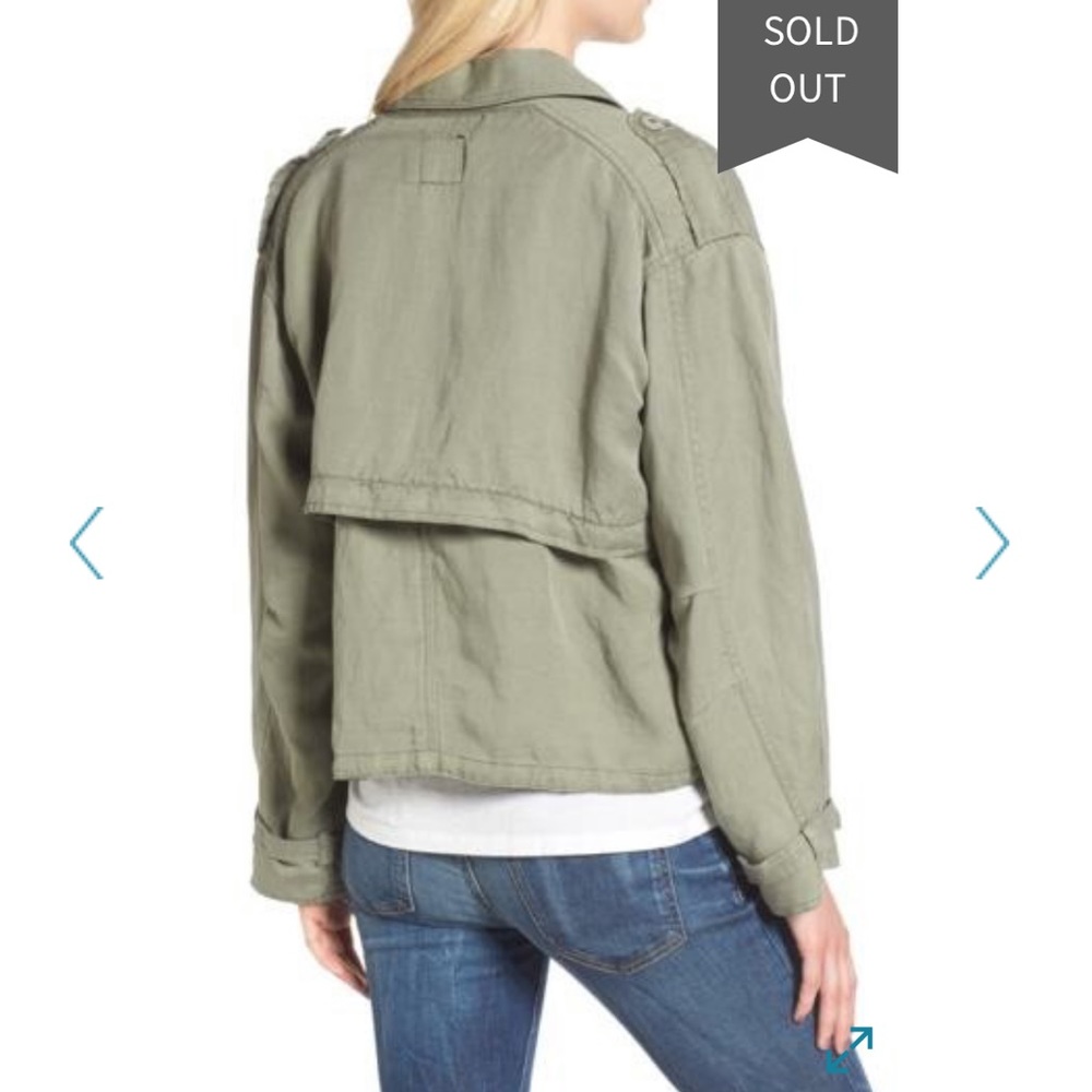 Rails Military Jacket - Olive Green Lightweight Crop - Picture 7 of 8